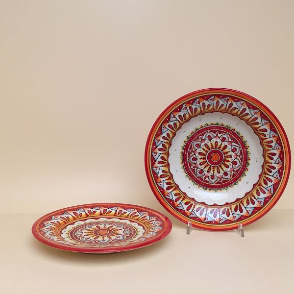 SET OF FRUIT OR DESSERT PLATES OF CM. 22 DIAMETER